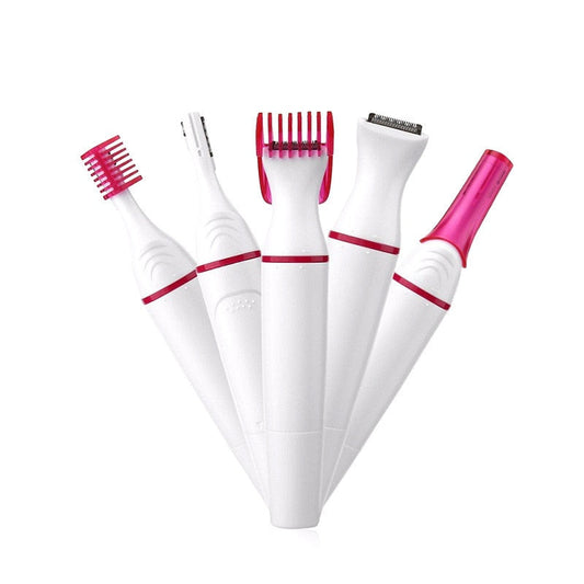 5-in-1 Hair Removal Combo – Eyebrow Shaper, Body Shaver, Nose Trimmer & More