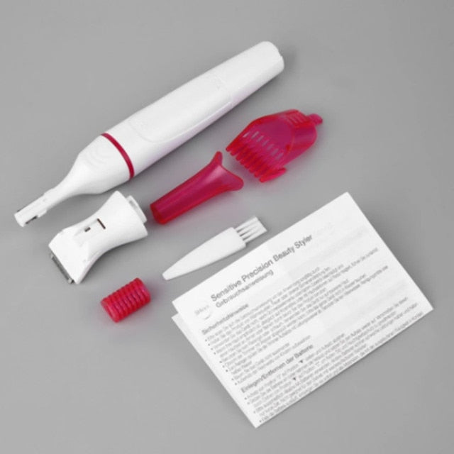 5-in-1 Hair Removal Combo – Eyebrow Shaper, Body Shaver, Nose Trimmer & More