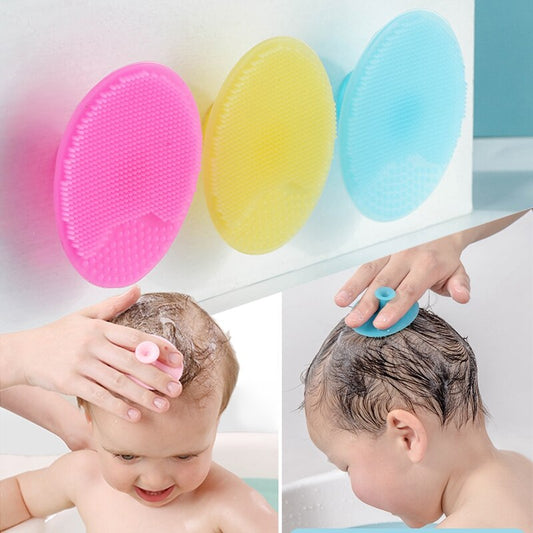 Silicone Baby Bath Brush – Gentle Scalp Massage & Hair Washing for Newborns & Toddlers