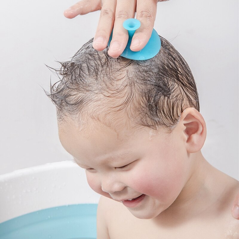 Silicone Baby Bath Brush – Gentle Scalp Massage & Hair Washing for Newborns & Toddlers