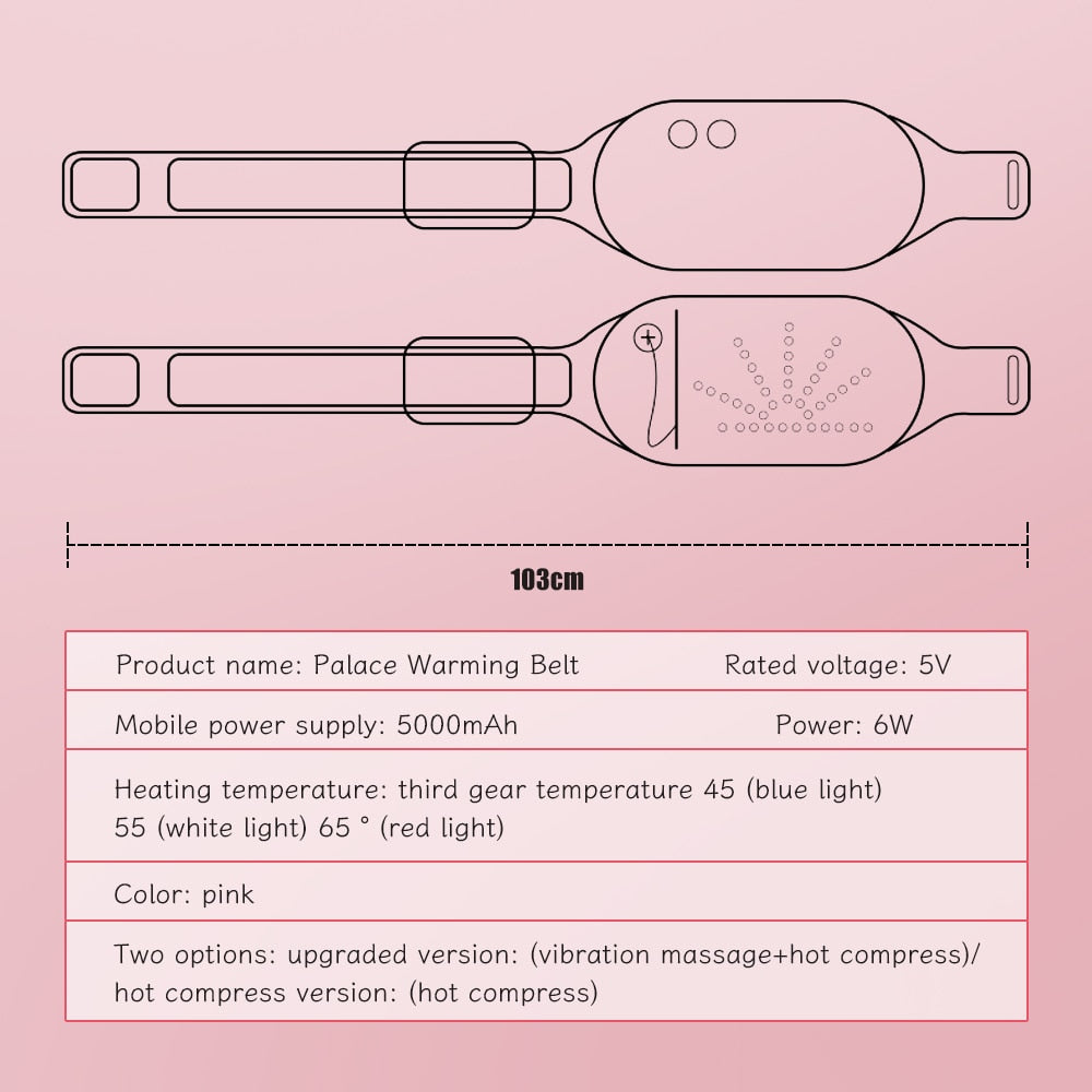 Menstrual Heating Pad Belt – Soothing Hot Compress for Period Cramps & Back Pain