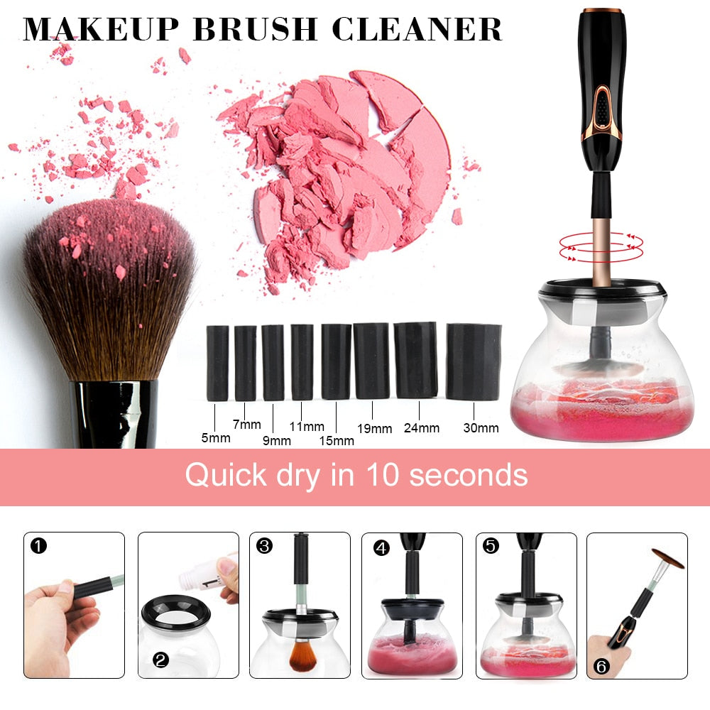 Automatic Makeup Brush Cleaner & Dryer – Deep Clean in 10 Seconds