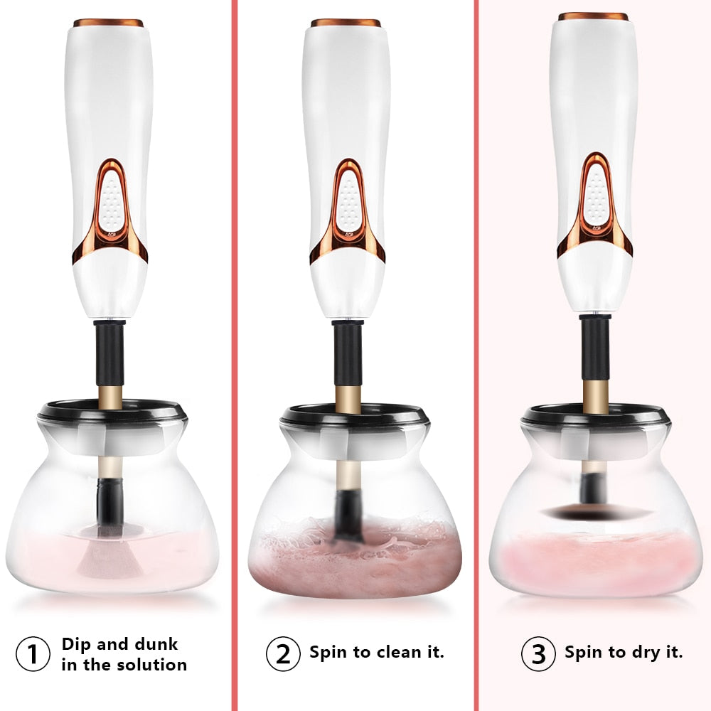 Automatic Makeup Brush Cleaner & Dryer – Deep Clean in 10 Seconds