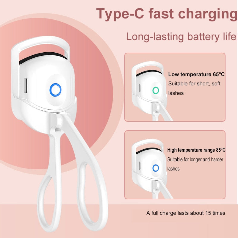 Electric Heated Eyelash Curler – Long-Lasting Curls with Gentle Precision Heat