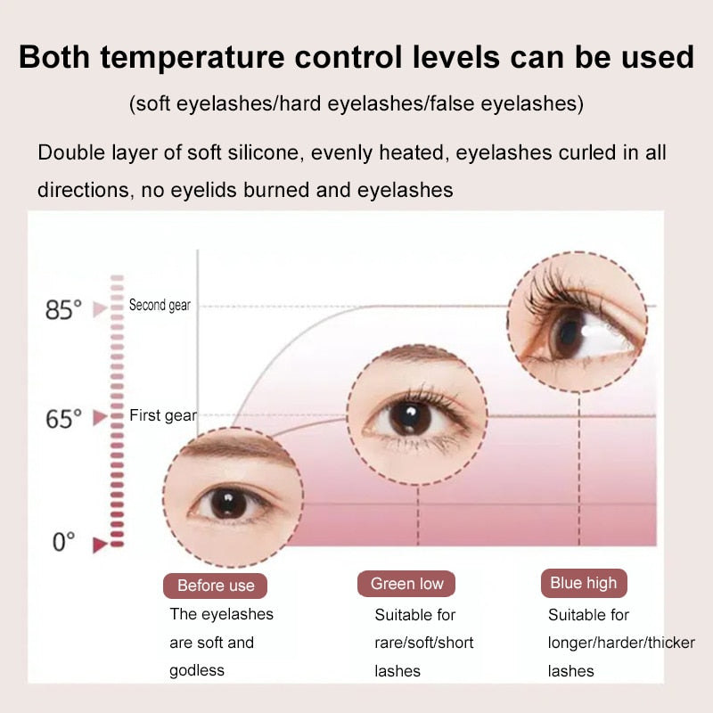 Electric Heated Eyelash Curler – Long-Lasting Curls with Gentle Precision Heat