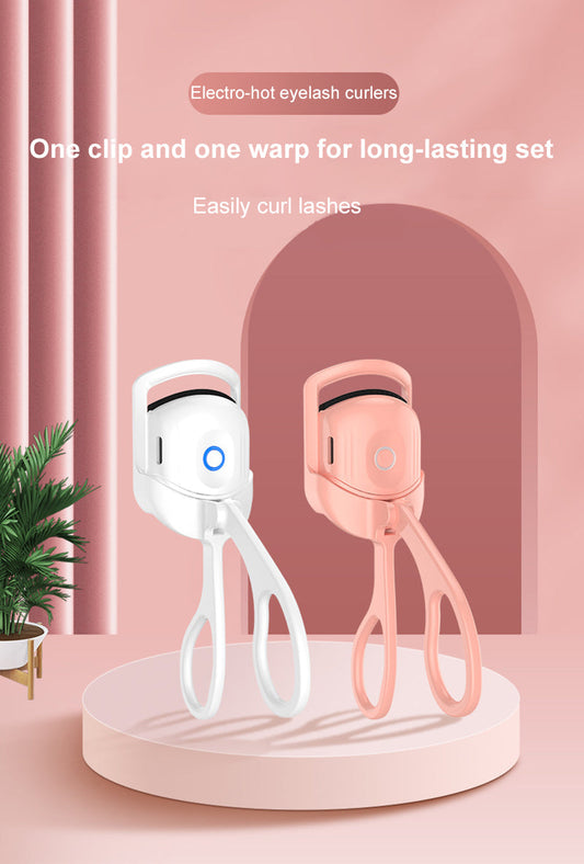 Heated Eyelash Curler – Instant Natural Upward Curl for Wide-Eyed, Stunning Lashes