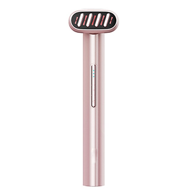 5-in-1 Microcurrent Beauty Wand – Red & Blue Light, Vibration & Heat for Glowing Skin