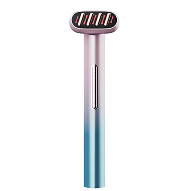 5-in-1 Microcurrent Beauty Wand – Red & Blue Light, Vibration & Heat for Glowing Skin