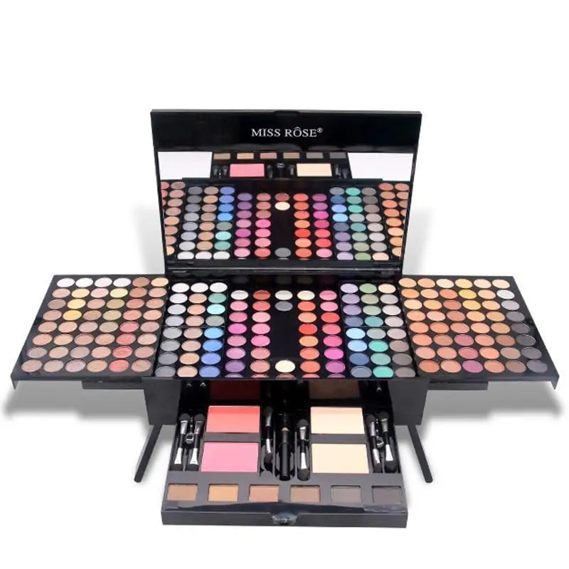 Ultimate Makeup Set – 180 Eyeshadow Shades, Blush, Brow Colors & Eyeliner in One Kit