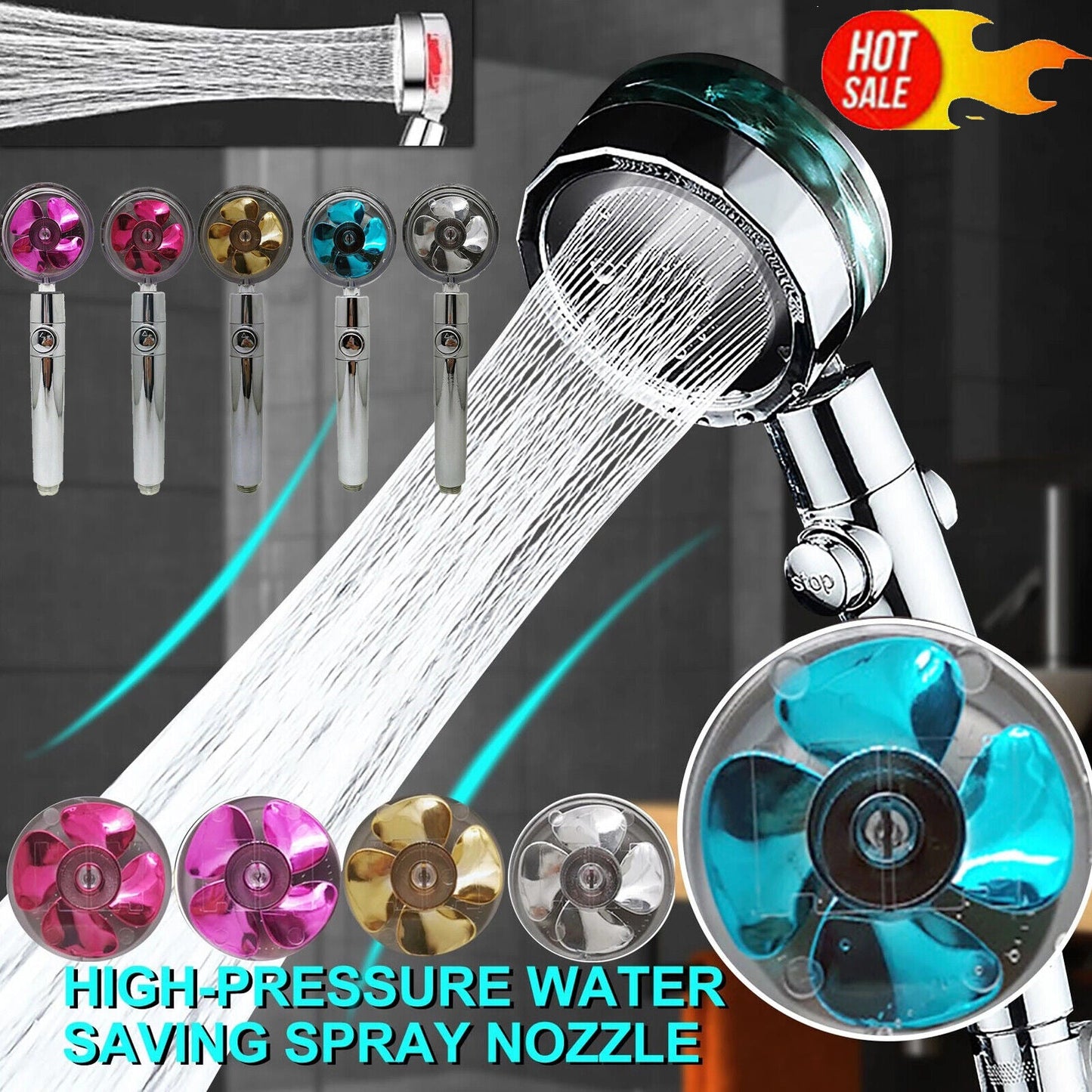 High-Pressure Shower Head – Spa-Like Experience with Powerful Water Flow