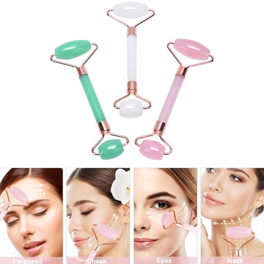Jade Facial Roller – Anti-Aging Face Massager for Puffiness, Glow & Skin Tightening