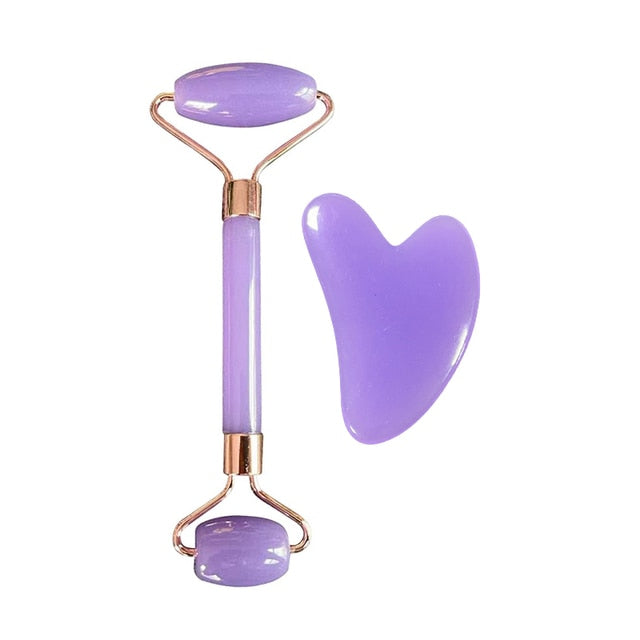 Jade Facial Roller – Anti-Aging Face Massager for Puffiness, Glow & Skin Tightening