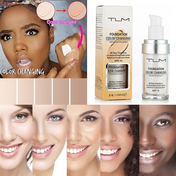 Color-Changing Foundation – Adaptive Shade Match for a Flawless, Radiant Complexion