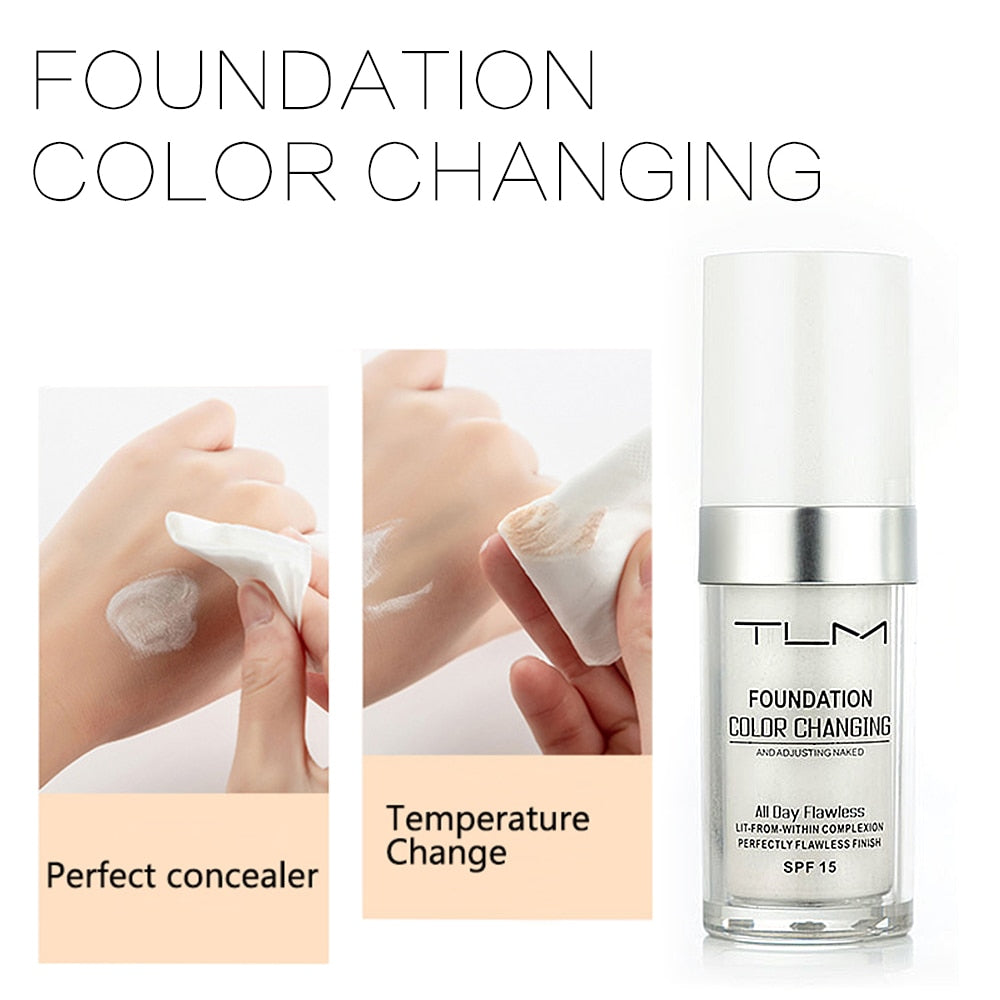 Color-Changing Foundation – Adaptive Shade Match for a Flawless, Radiant Complexion