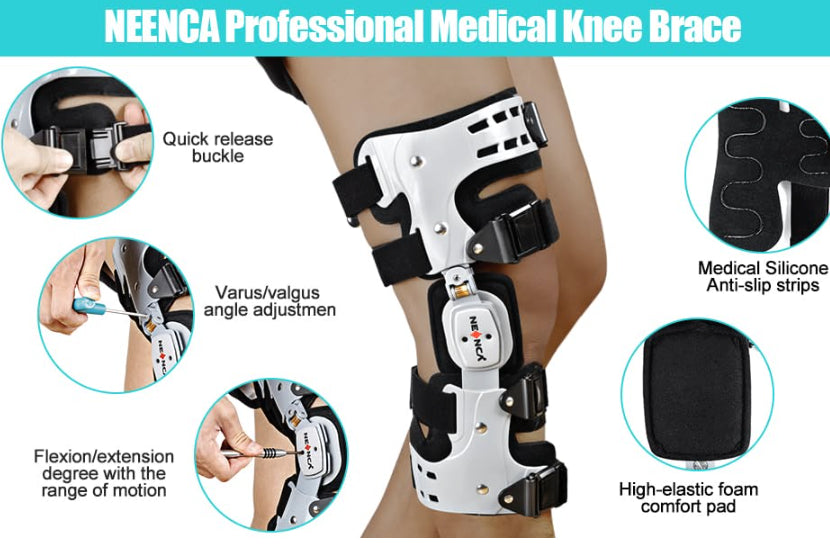 Knee Brace PRO – Adjustable Orthotic Support for Recovery, Stability & Pain Relief