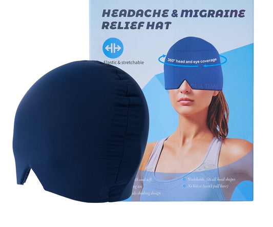 Gel Migraine Relief Hat – Hot & Cold Therapy Cap for Headache & Tension Relief