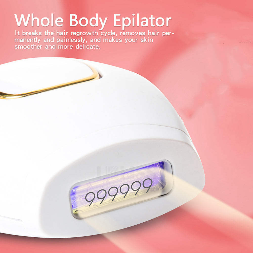 IPL Hair Removal Set – 500,000 Flashes, Adjustable Wavelength for Full Body Use