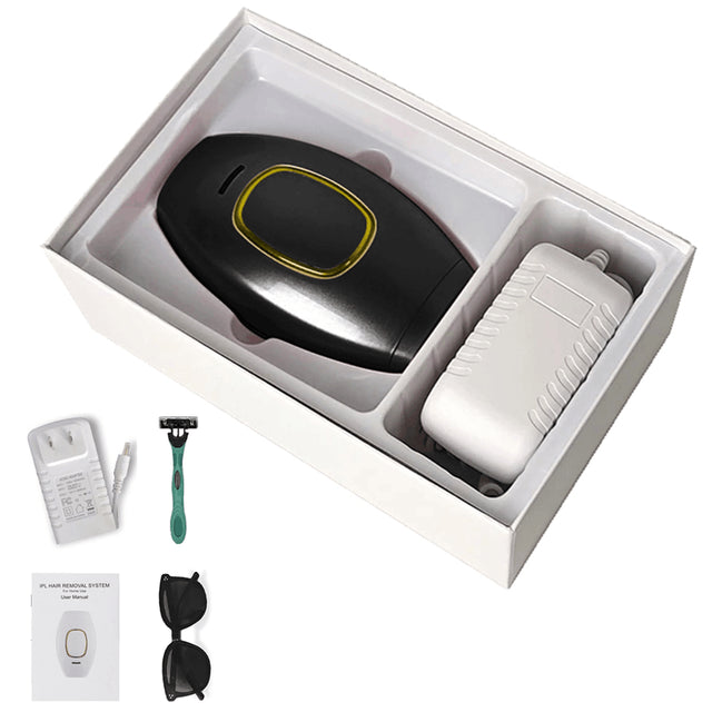 IPL Hair Removal Set – 500,000 Flashes, Adjustable Wavelength for Full Body Use