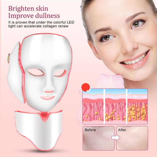 7-Color LED Facial Mask – Light Therapy for Acne, Anti-Aging & Brighter Skin