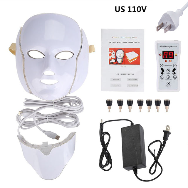 7-Color LED Facial Mask – Light Therapy for Acne, Anti-Aging & Brighter Skin