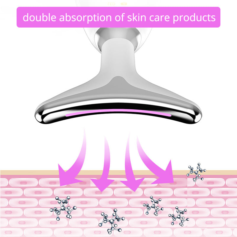 Thermal Neck Lifting Massager – EMS, LED Light Therapy & Ion Treatment for Firmer Skin