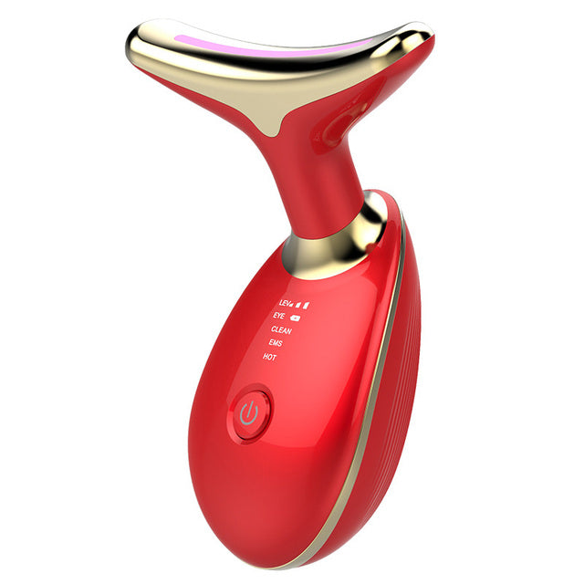 Thermal Neck Lifting Massager – EMS, LED Light Therapy & Ion Treatment for Firmer Skin