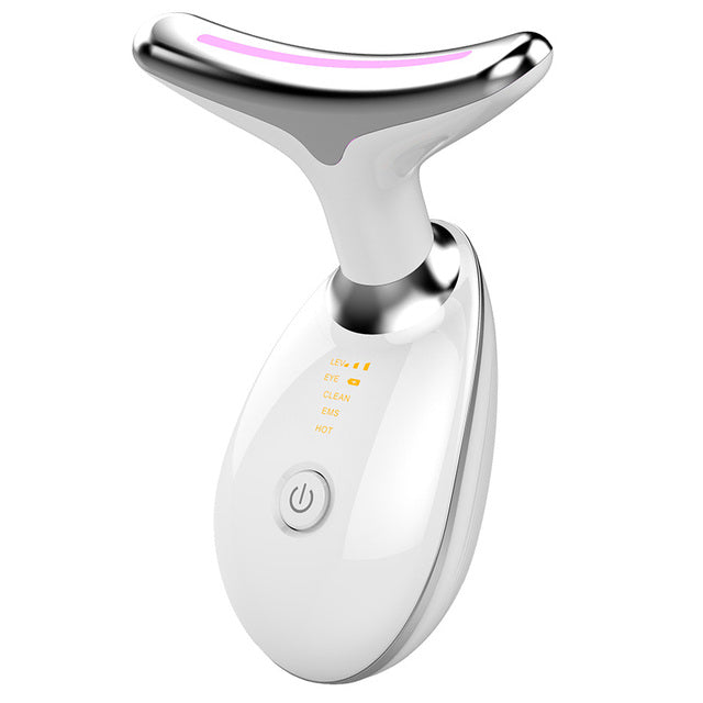 Thermal Neck Lifting Massager – EMS, LED Light Therapy & Ion Treatment for Firmer Skin