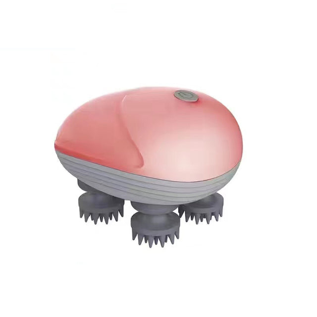 Electric Head & Scalp Massager – Heat, Kneading & Vibration for Tension Relief