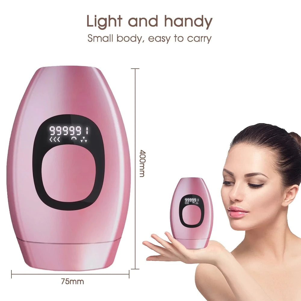 IPL Laser Hair Removal Device – FDA-Cleared, 999K Flashes, Full Body & Face