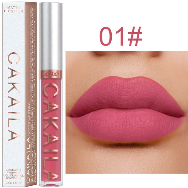 Matte Lipstick – 18 Rich Pigment Shades, Waterproof & Long-Lasting Non-Stick Formula