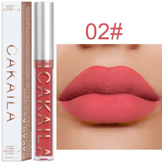 Matte Lipstick – 18 Rich Pigment Shades, Waterproof & Long-Lasting Non-Stick Formula