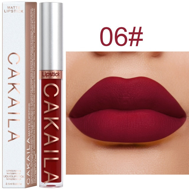 Matte Lipstick – 18 Rich Pigment Shades, Waterproof & Long-Lasting Non-Stick Formula