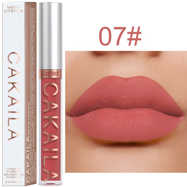Matte Lipstick – 18 Rich Pigment Shades, Waterproof & Long-Lasting Non-Stick Formula