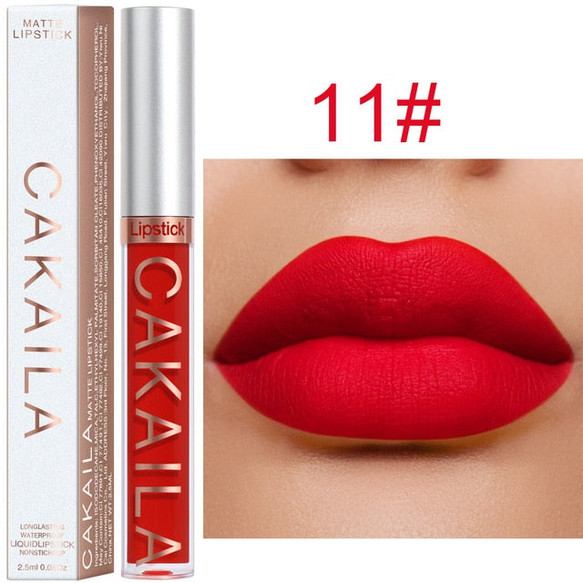 Matte Lipstick – 18 Rich Pigment Shades, Waterproof & Long-Lasting Non-Stick Formula