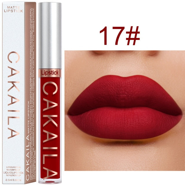 Matte Lipstick – 18 Rich Pigment Shades, Waterproof & Long-Lasting Non-Stick Formula