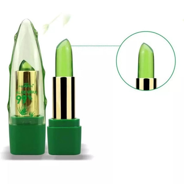 Aloe Vera Moisturizing Lip Balm – Waterproof Color-Changing Tint for Kissable Lips